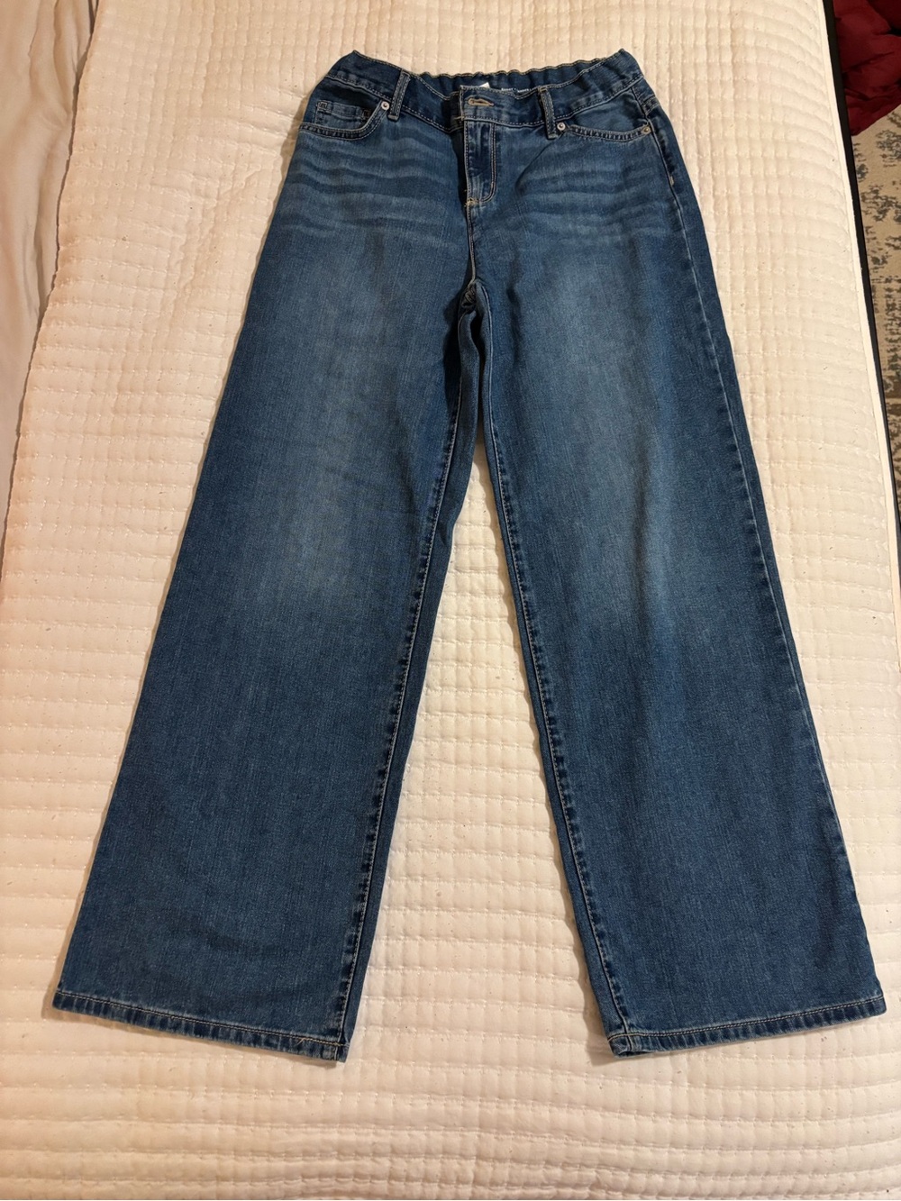 The Children's Place Boys Wide Leg Blue Jeans